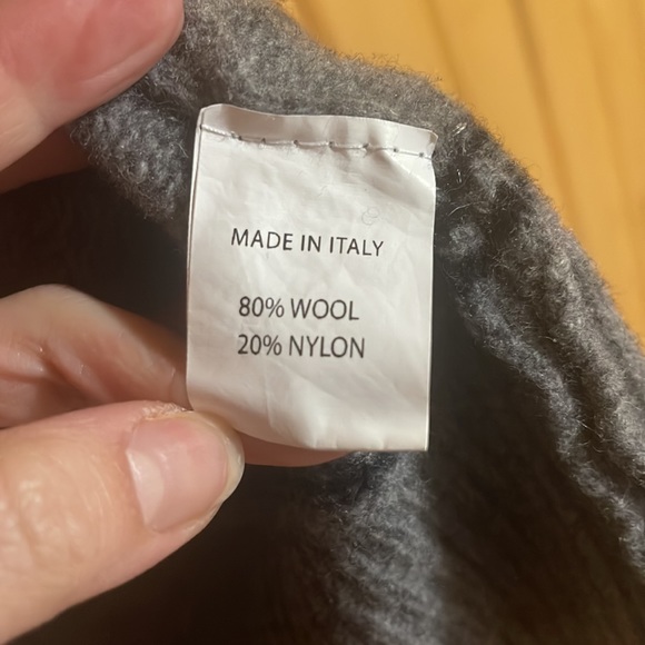 Lorenzo Magni Mens Large Full Zip Wool Made in ITALY Sweater Gray. - Picture 4 of 4